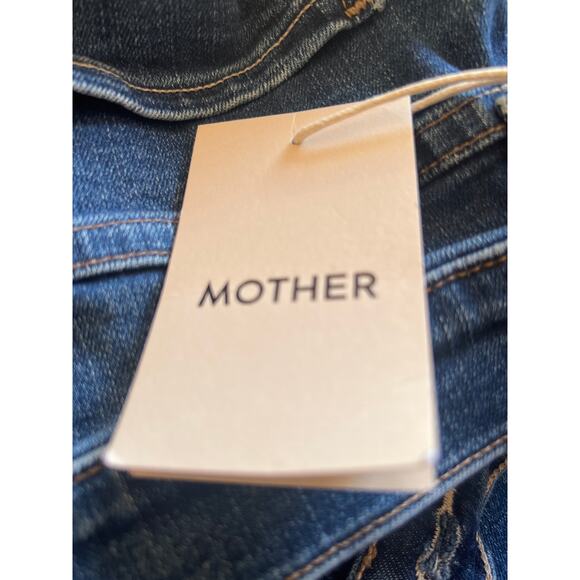 Mother Sixth Sense The Tomcat Roller Sneak Wide Leg Jean NWT Size 26 - Picture 10 of 12